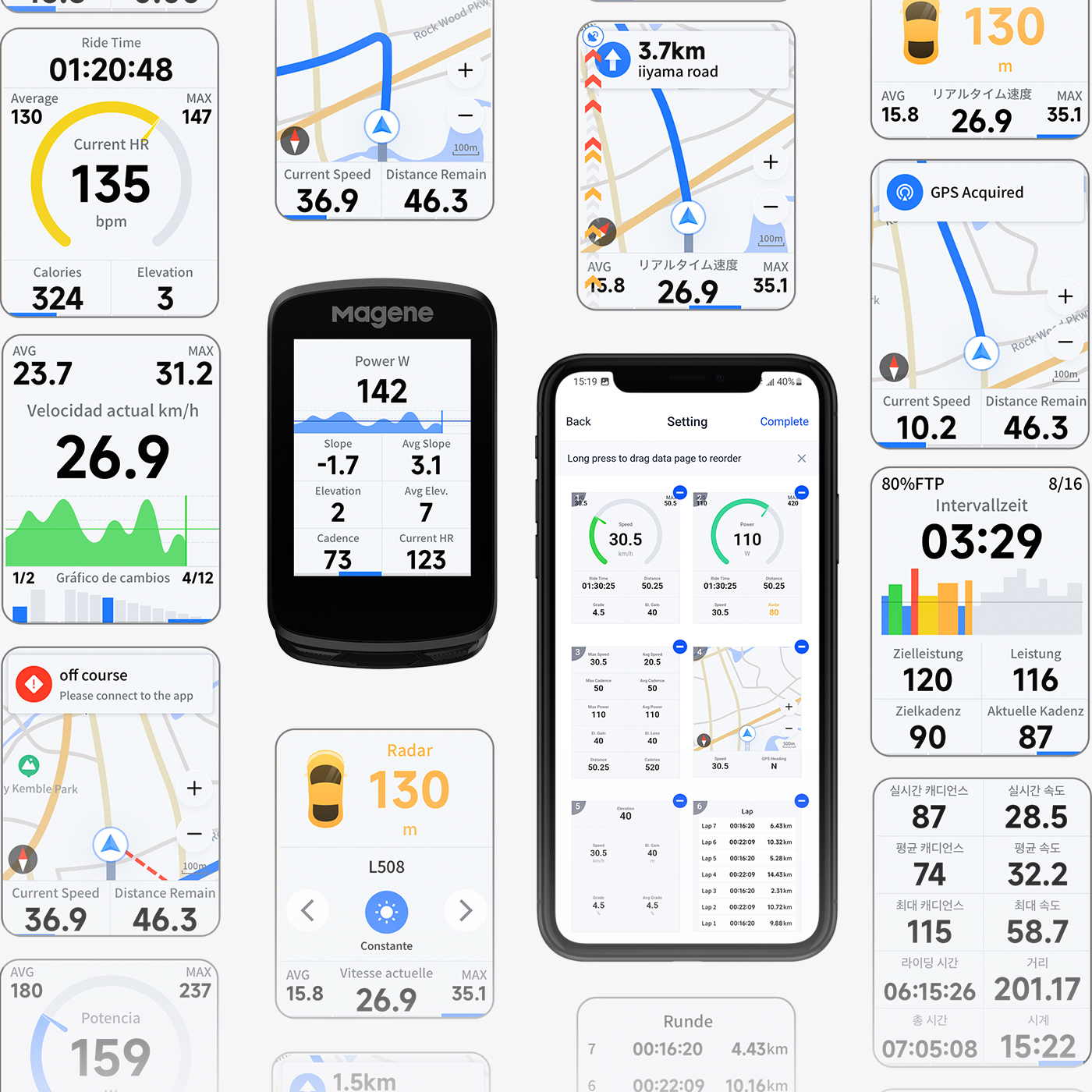 C606 Smart GPS Bike Computer